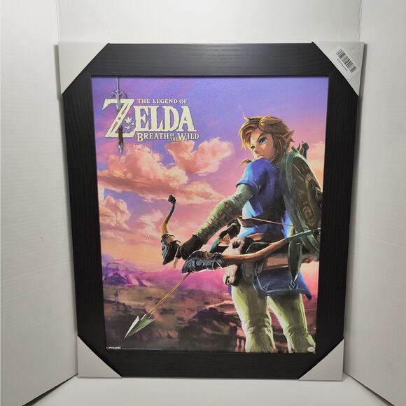Nintendo The Legend Of Zelda: Breath Of The Wild Large Framed Canvas Wall Art - Picture 2 of 4